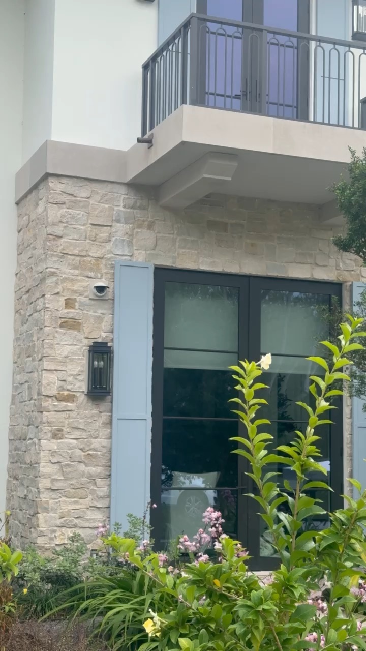 Tucked into the soffit