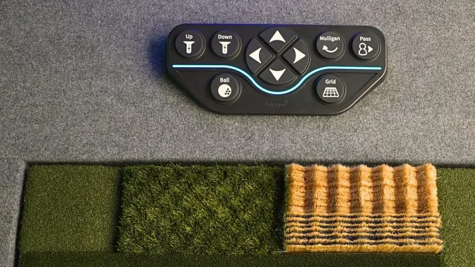 Foot keypad beside the hitting mat surfaces